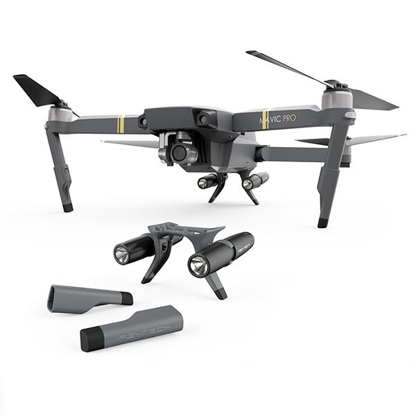 PGYTECH Landing Gear Extensions LED Headlamp Set for Mavic Pro (without batteries )