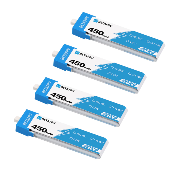 [:en]BetaFPV BT2.0 450mAh 1S 30C Battery (1Piece)[:]