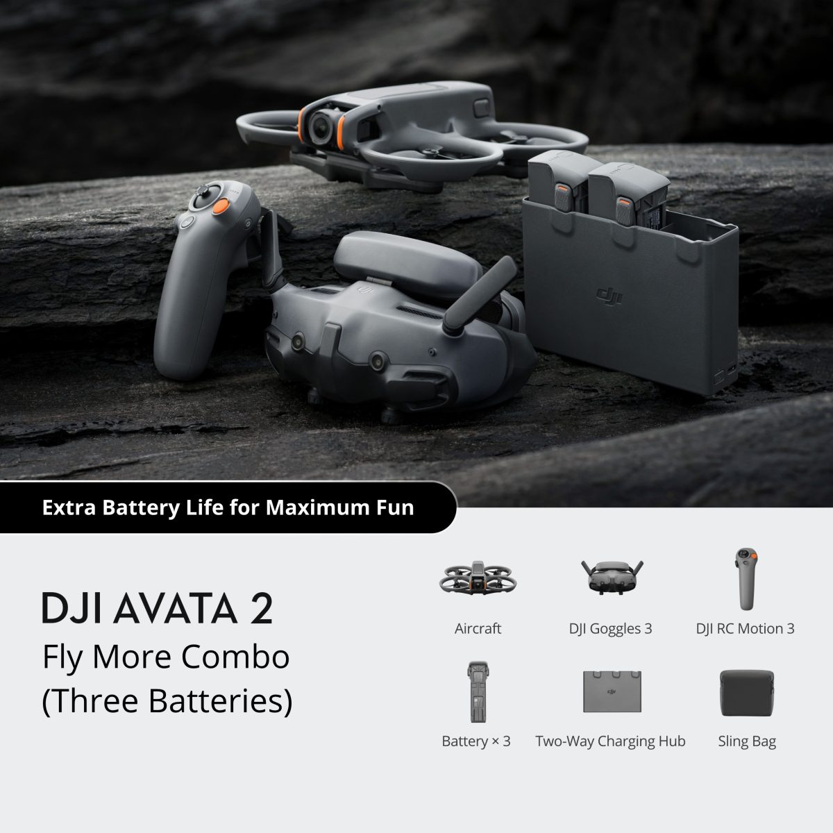 DJI Avata 2 Fly More Combo (Three Batteries) - Image 2