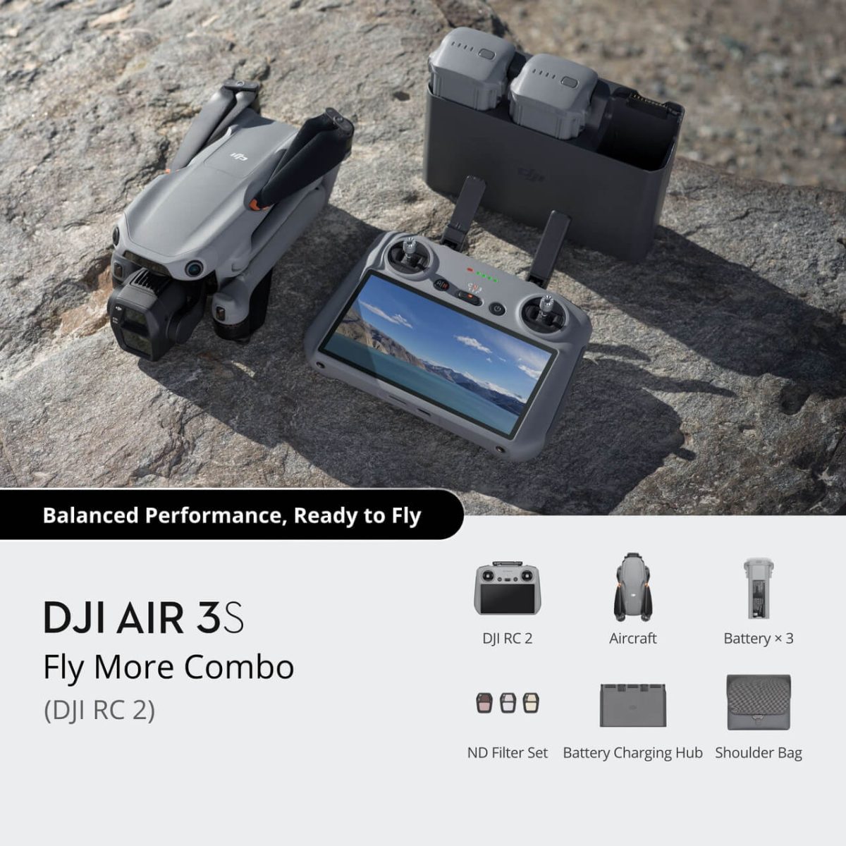 DJI Air 3S Fly More Combo (DJI RC 2) - Image 2