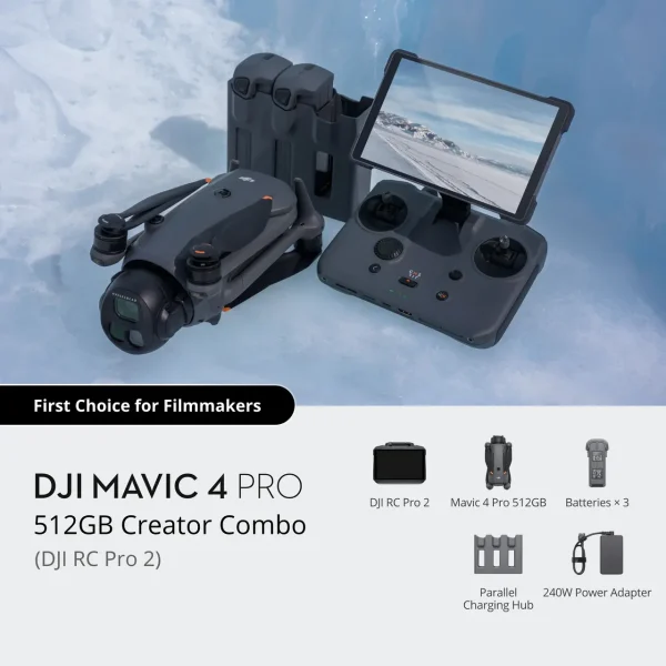 DJI Mavic 4 Pro 512GB Creator Combo(DJI RC Pro 2)